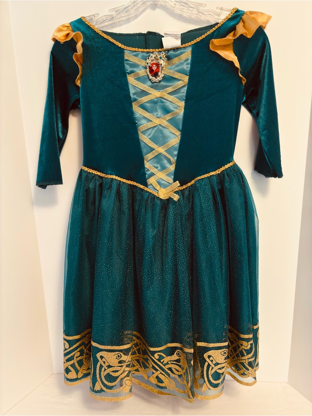 Disney Girl's Brave Princess Merida Costume Green Size M (7-8)